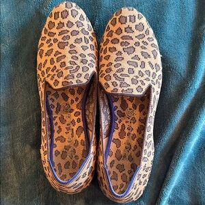 Rothy’s Leopard Print Slip-On Women’s Shoes - Tan/Brown
